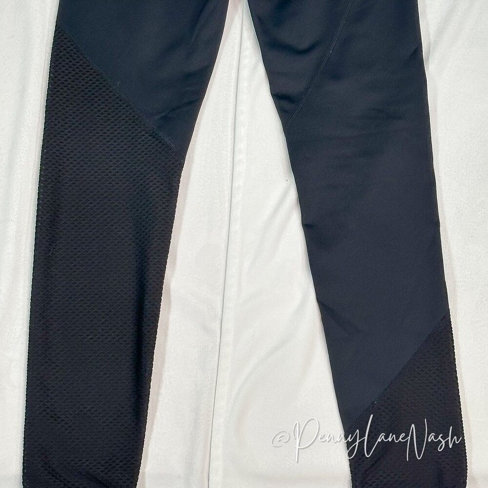 JoyLab Black With Fishnet Panel Legging - Picture 6 of 6